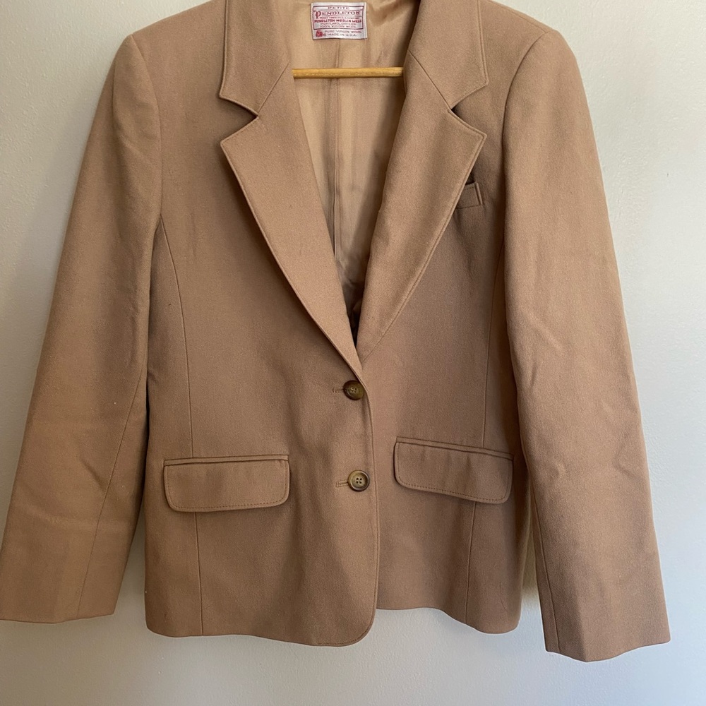 Vintage camel colored Pendleton wool blazer